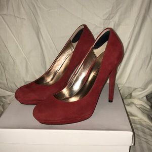 Red Suede Heels